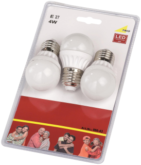 Trio LED-Leuchtmittel E27 je 4W   986-43 