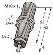 Turck Induktiver Sensor BI5-M18-ADZ3X 7M 