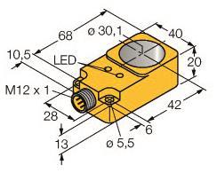 Turck Induktiver   BI30R-Q20-AP6X2-H1741 