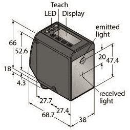 Turck Opto Sensor,           LTF12IC2LDQ 