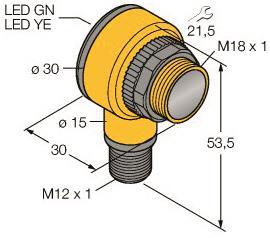 Turck Opto-Sensor,       T18-2VPFF100-Q8 