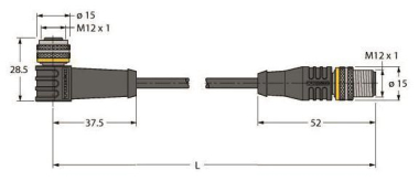 Turck Aktuator-u.  WKS12T-0,3-RSS12T/TEL 