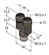TURCK 2-fach-           YB2-FSM5-2FKM5.4 