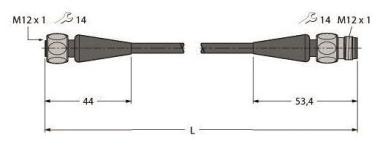 Turck Food/Beverage  RKH4.4-2-RSH4.4/TFG 