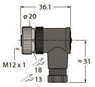 Turck M12 x 1                   BM8141-0 