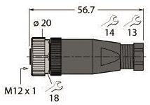 Turck M12 x 1                   BM8251-0 