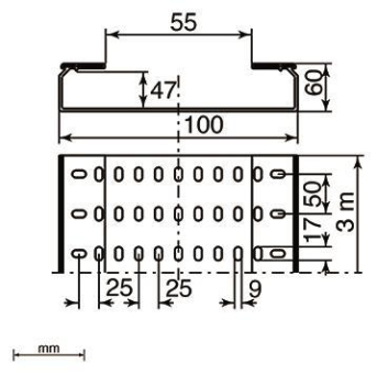 Unex Kabelrinne gelocht halogen 66100-48 