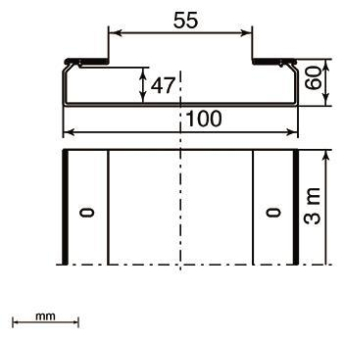 Unex Kabelrinne ungelocht hfr   66101-48 