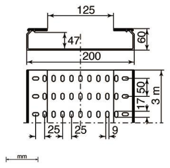 Unex Kabelrinne gelocht halogen 66200-48 