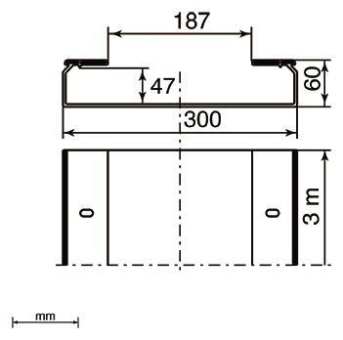 Unex Kabelrinne ungelocht hfr   66301-48 