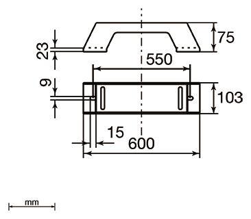 Unex isol. Längsträger 600mm    66605-48 