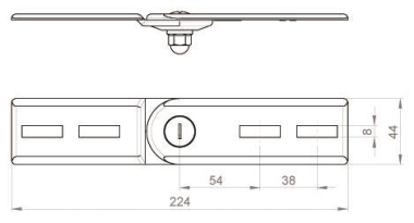 Unex Vertikales Gelenkstück     66813-48 