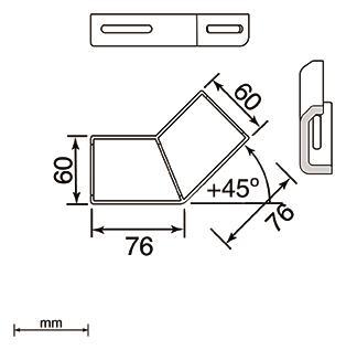 Unex Winkelverbinder steigend   66843-48 