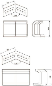 Unex Winkelverbinder horizontal 66851-48 