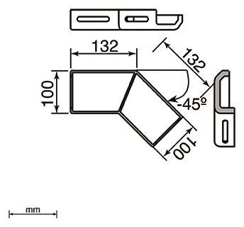 Unex Winkelverbinder fallend    66852-48 