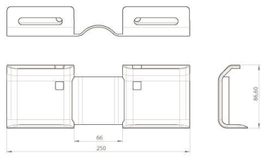 Unex Horizontales Gelenkstück      66854 