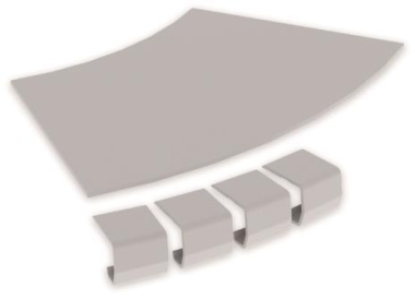 Unex Abdeckung Bogen 45  200mm  67214-04 