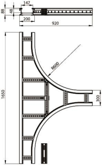 Unex T-Stück lichtgrau          67219-04 