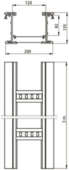 Unex isolierende Kabelleiter    67220-04 