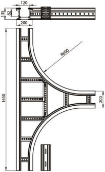 Unex T-Stück lichtgrau          67239-04 