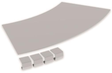 Unex Abdeckung Bogen 45  300mm  67315-04 