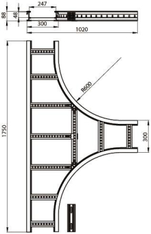Unex T-Stück lichtgrau          67319-04 