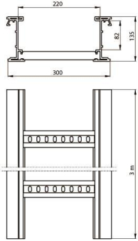 Unex isolierende Kabelleiter    67320-04 