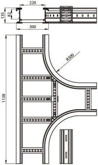 Unex T-Stück lichtgrau          67338-04 