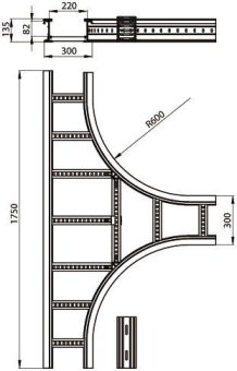 Unex T-Stück lichtgrau          67339-04 