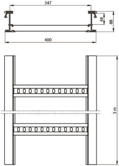 Unex isolierende Kabelleiter    67400-04 