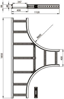 Unex T-Stück lichtgrau          67419-04 