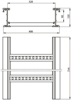 Unex isolierende Kabelleiter    67420-04 
