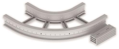 Unex Flachbogen 90  lichtgrau   67426-04 