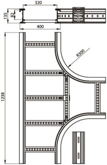 Unex T-Stück lichtgrau          67438-04 