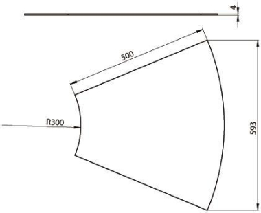 Unex Abdeckung Bogen 45  500mm  67514-04 
