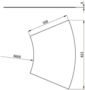 Unex Abdeckung Bogen 45  500mm  67515-04 