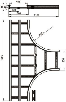 Unex T-Stück lichtgrau          67519-04 