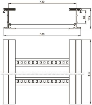 Unex isolierende Kabelleiter    67520-04 