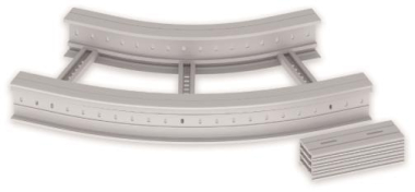 Unex Flachbogen 45  lichtgrau   67537-04 