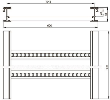 Unex isolierende Kabelleiter    67600-04 