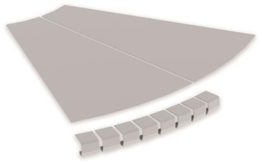 Unex Abdeckung Bogen 45  600mm  67614-04 