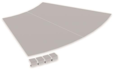 Unex Abdeckung Bogen 45  600mm  67615-04 