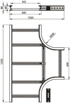 Unex T-Stück lichtgrau          67618-04 