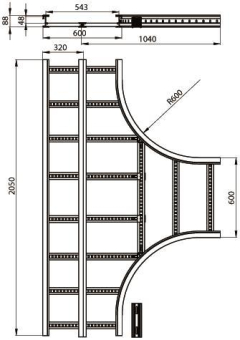 Unex T-Stück lichtgrau          67619-04 