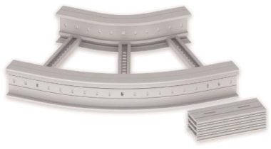 Unex Flachbogen 45  lichtgrau   67636-04 