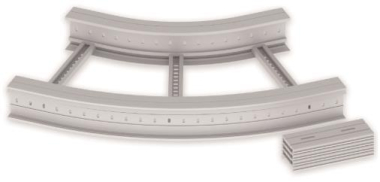 Unex Flachbogen 45  lichtgrau   67637-04 