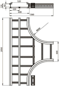 Unex T-Stück lichtgrau          67639-04 