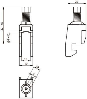 Unex Kabelschelle achatgrau     67701-48 