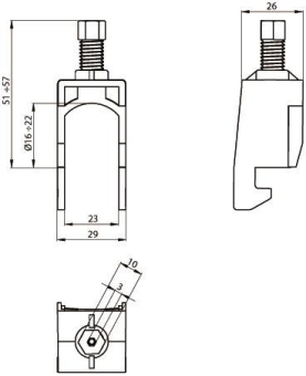 Unex Kabelschelle achatgrau     67721-48 