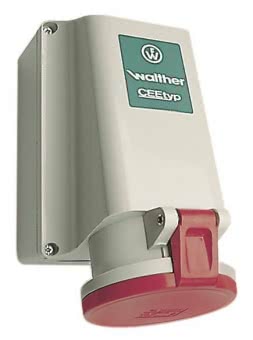 Walther Wandsteckdose 63A 5P 400V   161P 